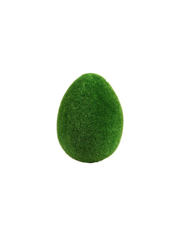 Wielkie jajo z imitacji mchu