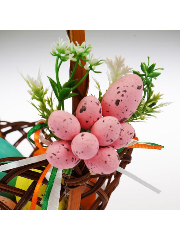 Dekoracja koszyczka wielkanocnego