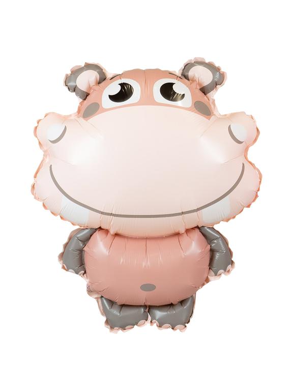 Balon foliowy ZOO - hipopotam