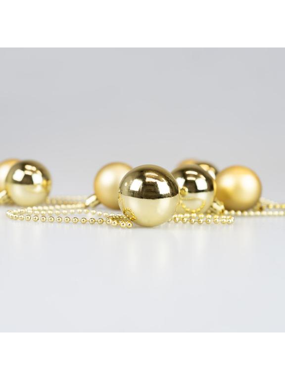 Bombki na łańcuchu - złote