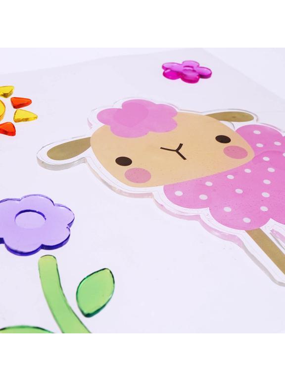 Żelowa naklejka na okno - baranek