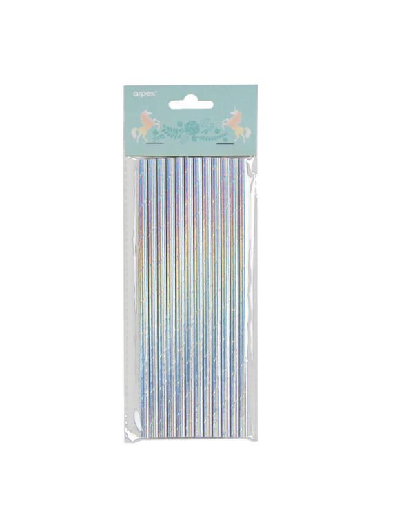 Słomki papierowe opalizujące (12 szt.) - FSC Mix Credit