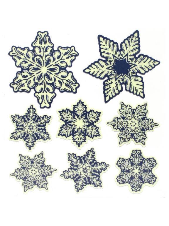 Śnieżynki świecące w ciemności