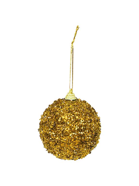 Bombki błyszczące (2 szt.) - złote