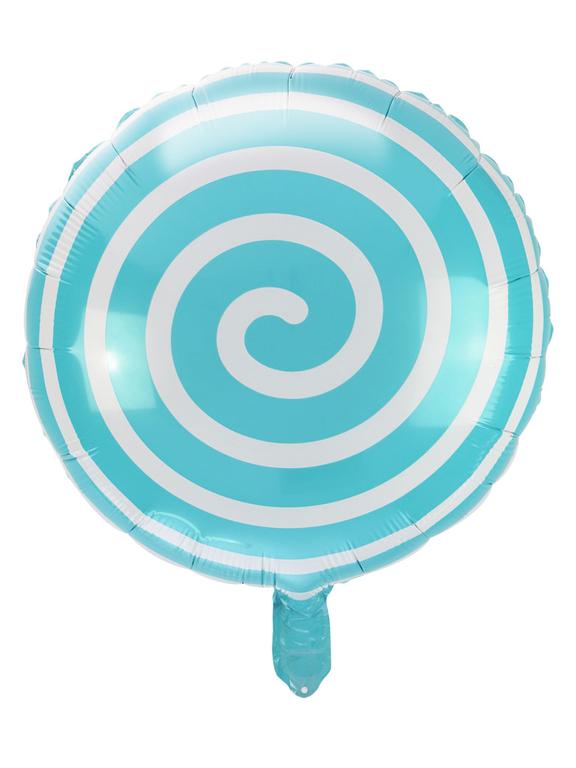 Balon foliowy lizak turkusowy