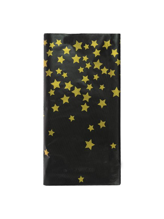 Obrus złote gwiazdki - czarny