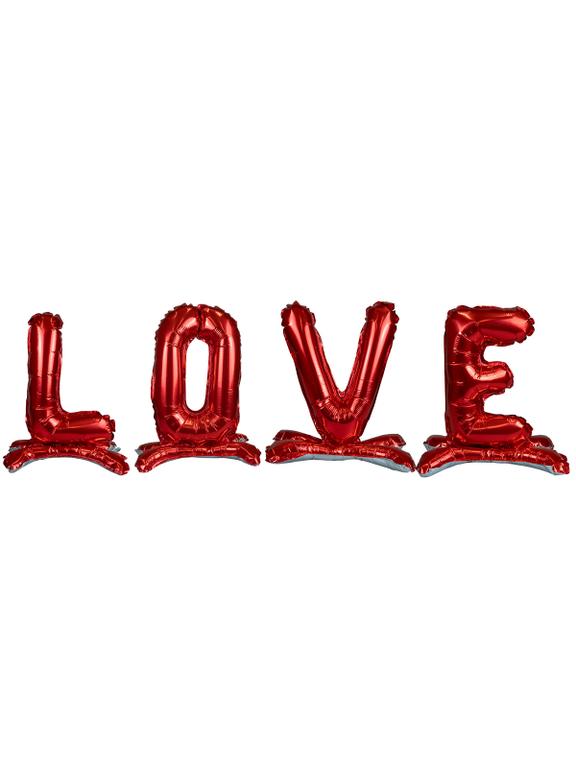Balony foliowe stojące - napis LOVE