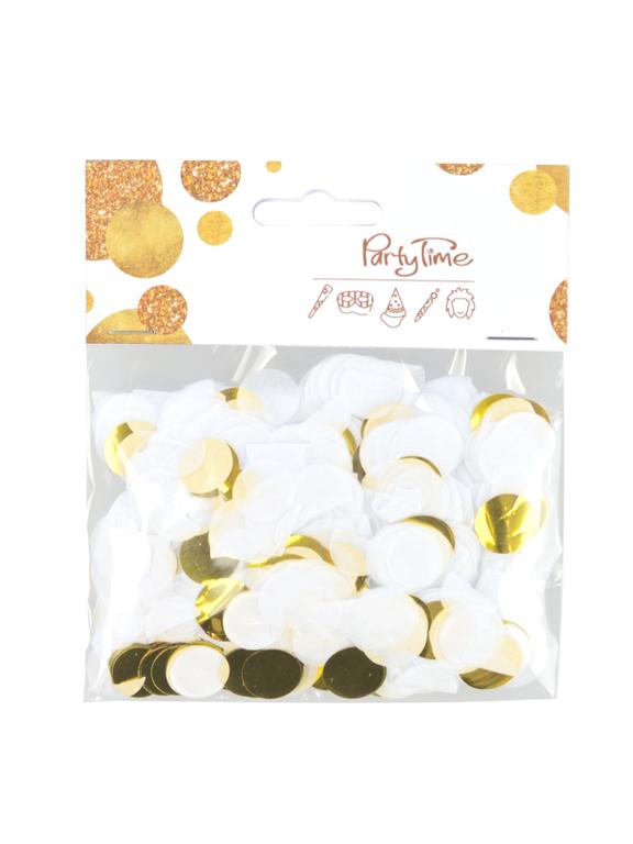 Konfetti - Celebrate! złoto-białe