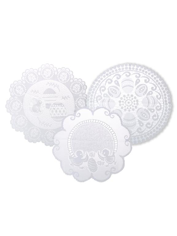 Serwetka na koszyczek z ażurowym wzorem