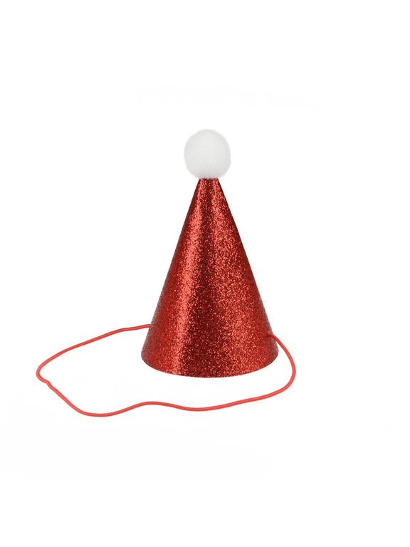 Brokatowa czapeczka Mikołaja