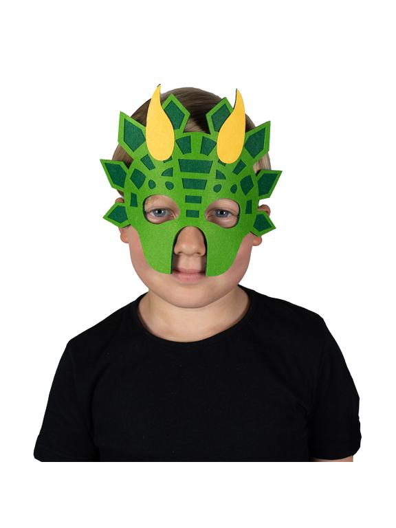 Filcowa maska zwierzątka - dinozaur