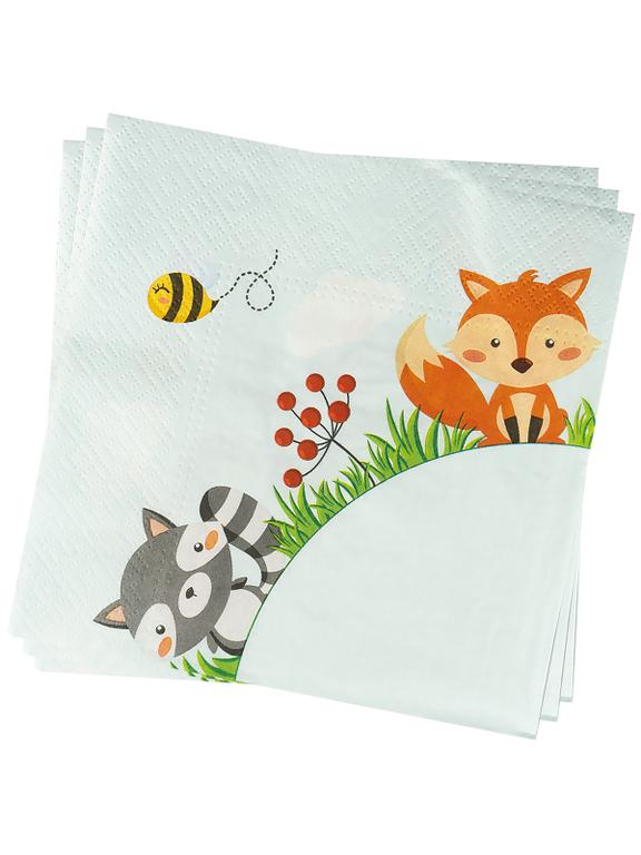 Serwetki - Leśne zwierzątka (20 szt.) - FSC Mix Credit