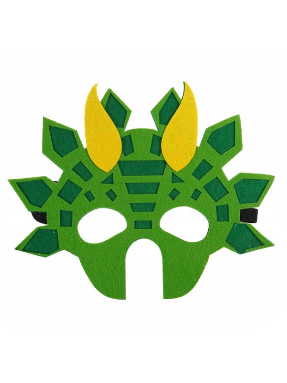 Filcowa maska zwierzątka - dinozaur