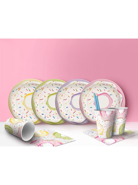 Kubki papierowe - Pączki (8 szt.)