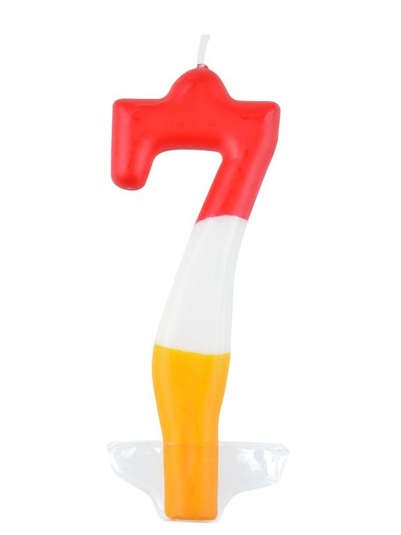 Świeczka cyferka - kolor nr 7