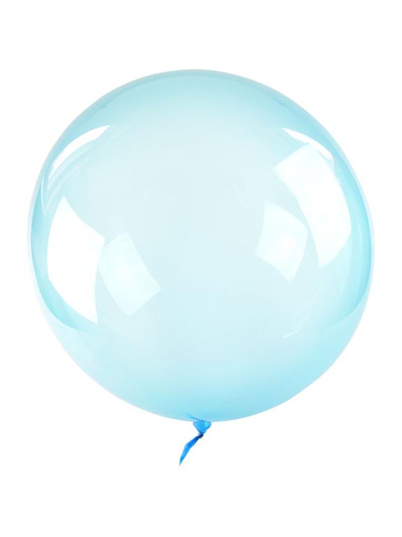 Balon Bubble niebieski