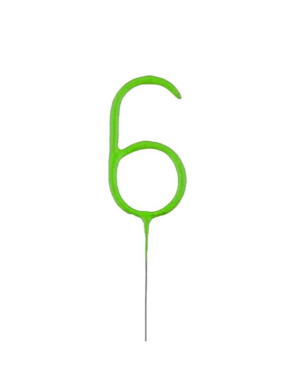 Zimne ognie cyferka nr 6