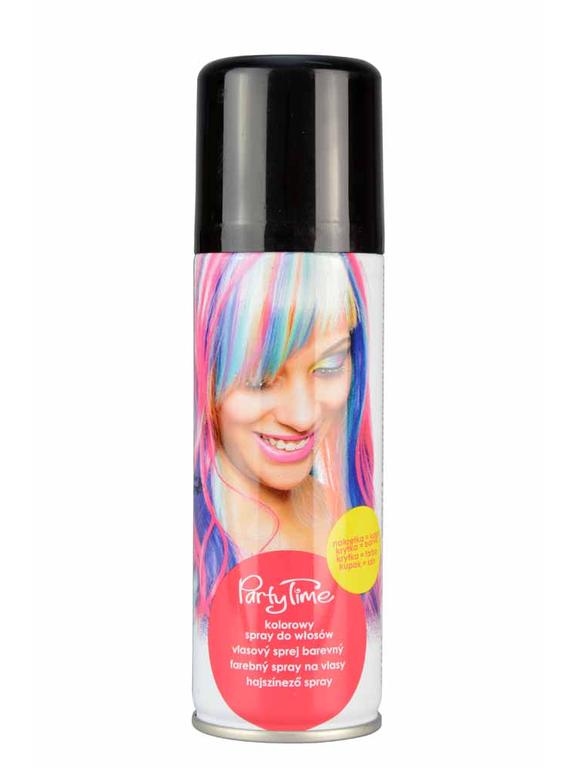 Kolorowy spray do włosów czarny