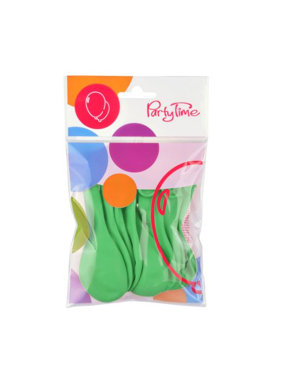 Balony pastelowe jednokolorowe zielone (10 szt.)
