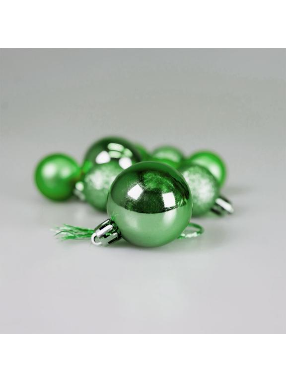 Zestaw dekoracji w bombce (9 szt.) - zielone