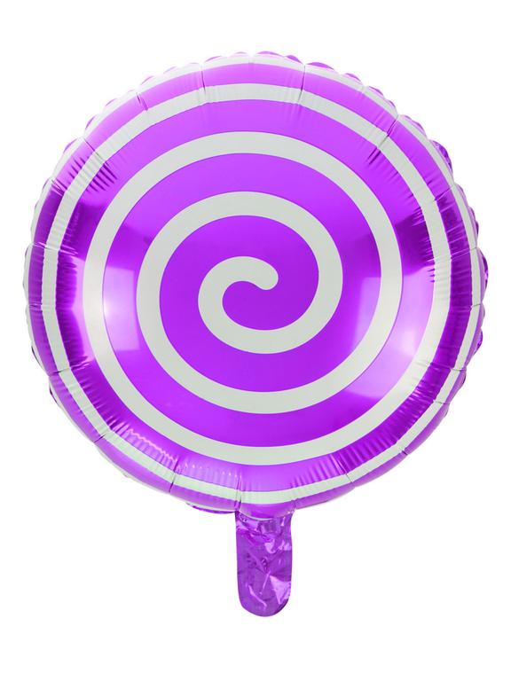 Balon foliowy lizak fioletowy