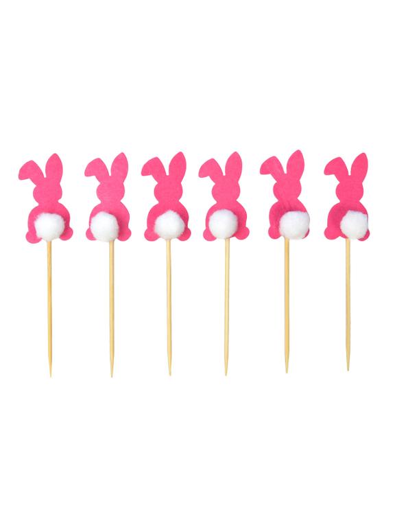 Zajączki na piku (6 szt.)