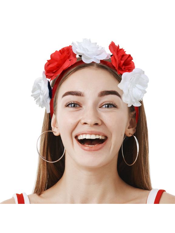 Opaska z kwiatami "Biało-Czerwoni"