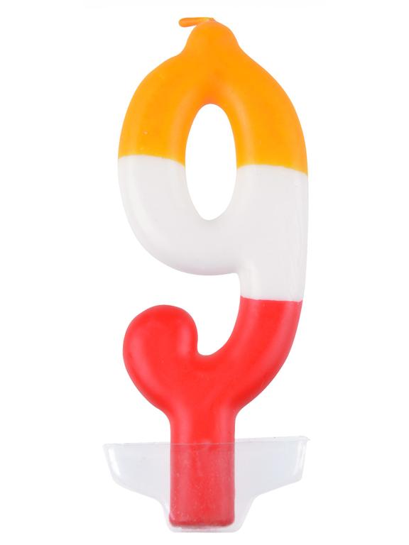 Świeczka cyferka - kolor nr 9