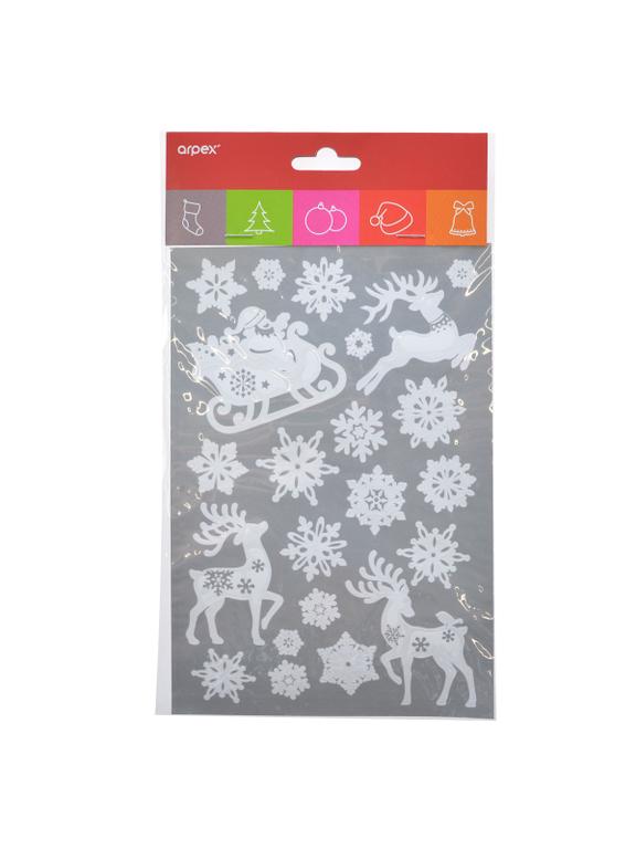 Biała dekoracja elektrostatyczna