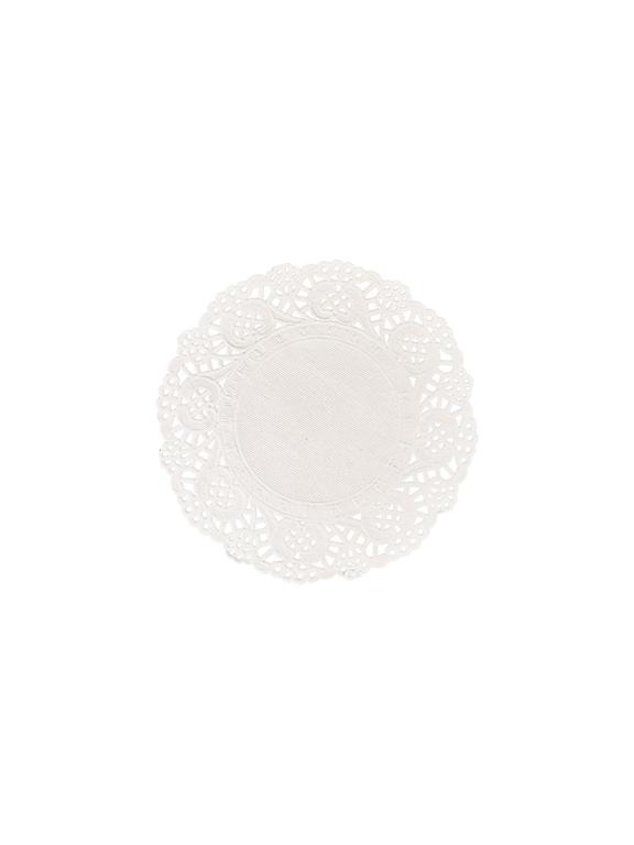 Serwetki dekoracyjne białe śr. 10/11 cm (50 szt.) - FSC 100%