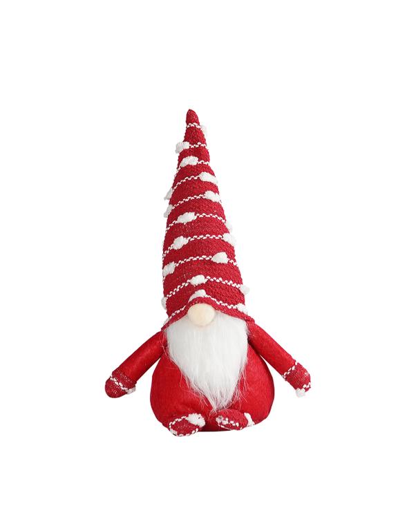 Skrzat z czapką w kropki - czerwony