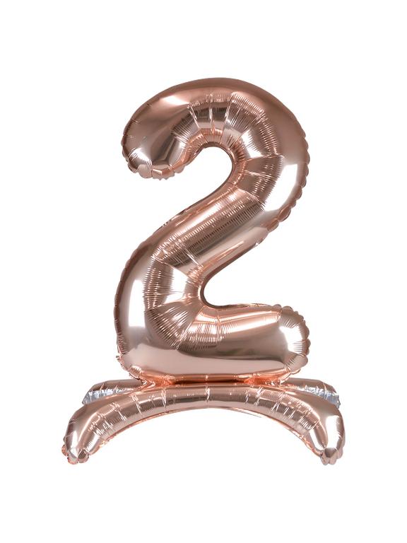 Balon foliowy cyferka XXL stojący nr 2