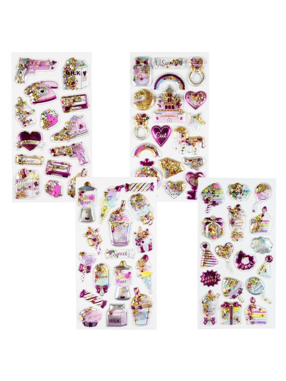 Naklejki 3D z konfetti