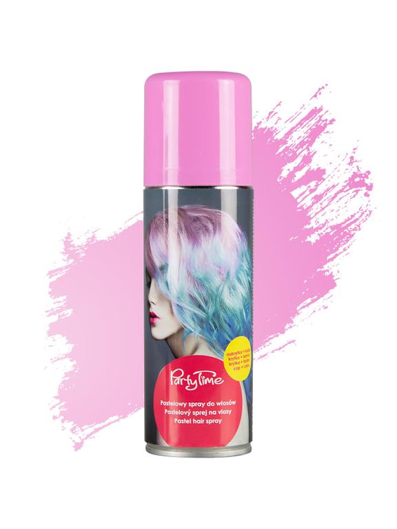 Pastelowy spray do włosów różowy
