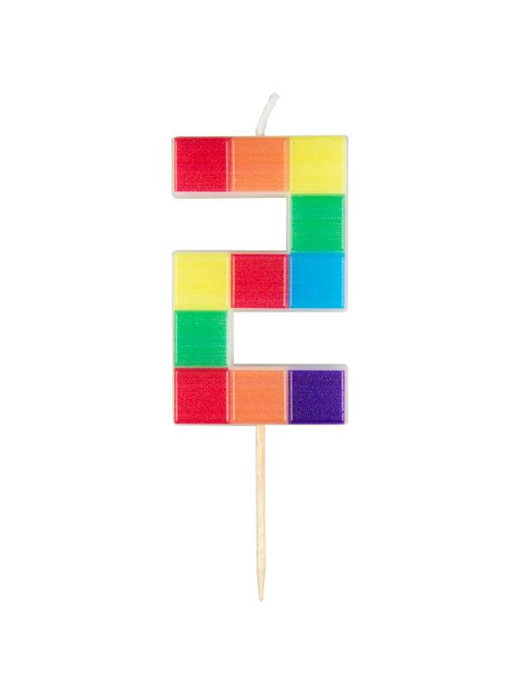 Świeczka cyferka klocki nr 2