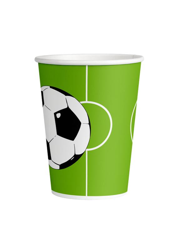 Kubki papierowe - Gol! (8 szt.)