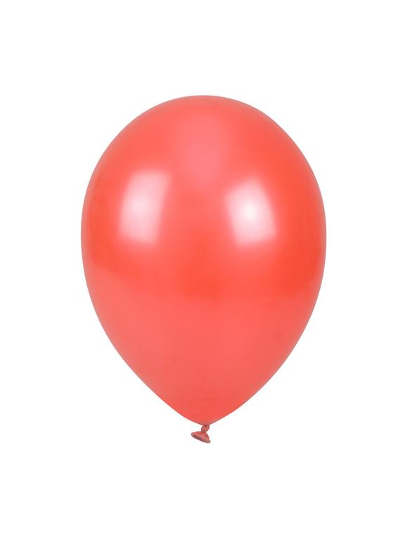 Balony metalizowane 10" czerwone nr 072 (100 szt.)