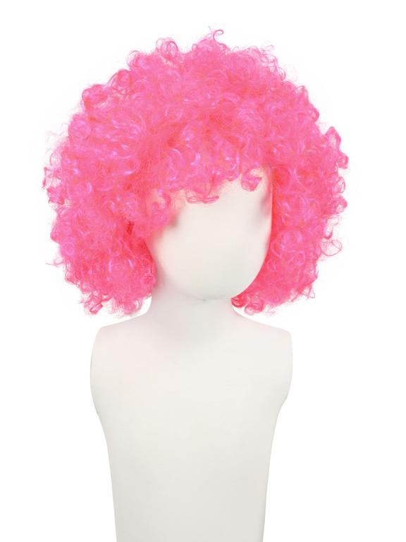 Peruka afro XXL różowa