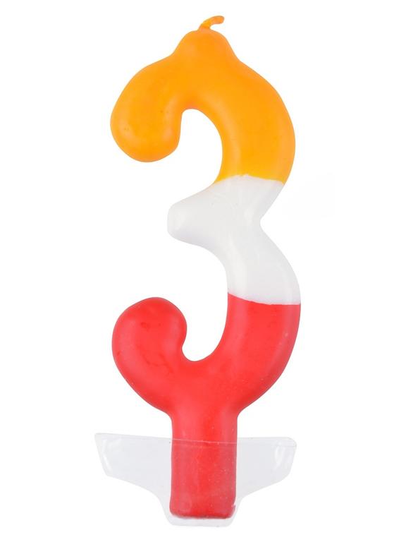 Świeczka cyferka - kolor nr 3