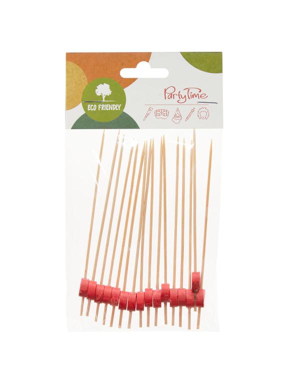 Szpilki do koreczków z serduszkami (16 szt.) - FSC 100%