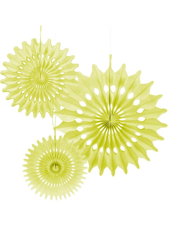 Rozety dekoracyjne (3 szt.) żółte - FSC Mix Credit