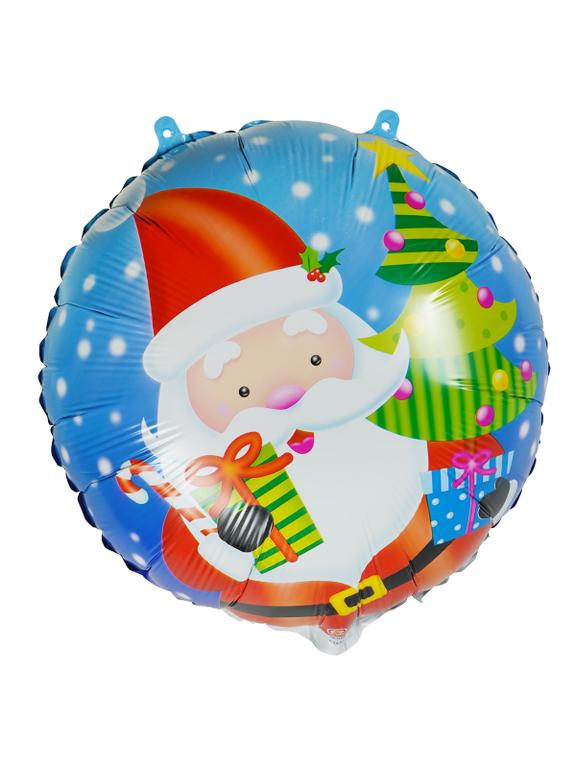 Świąteczny balon foliowy okrągły