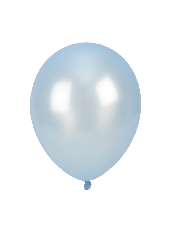 Balony metalizowane 10'' błękitne (100 szt.)
