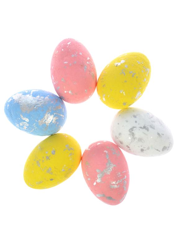 Pisanki posrebrzane (6 szt.)