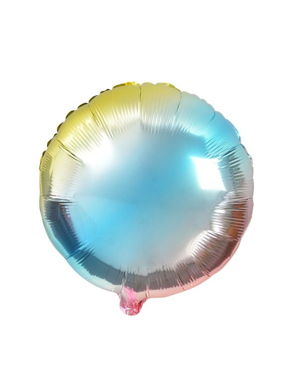 Balon foliowy tęczowy okrągły