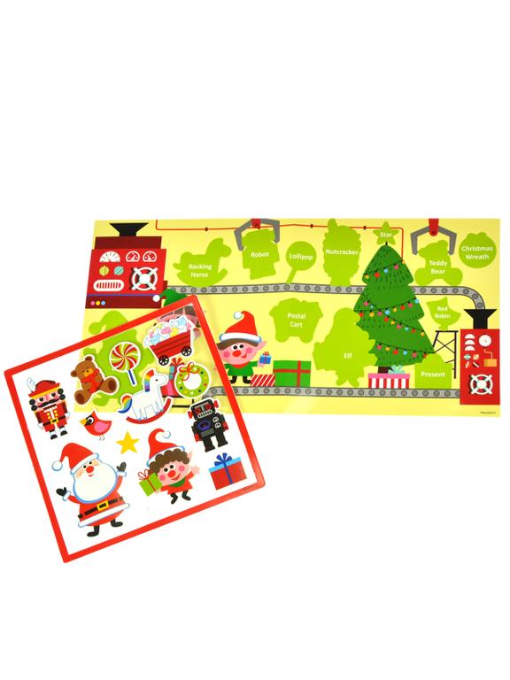 Świateczne naklejki z planszą