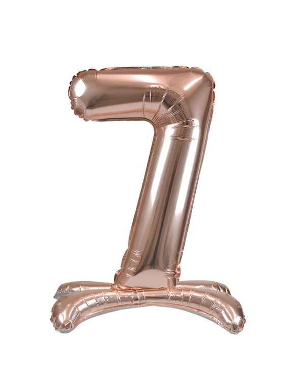 Balon foliowy cyferka XXL stojący nr 7