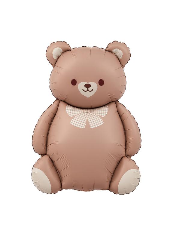 Balon foliowy miś z kokardą