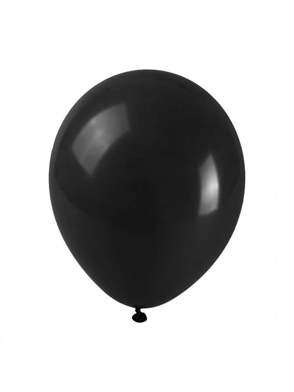 Balony pastelowe 10'' czarne (100 szt.)