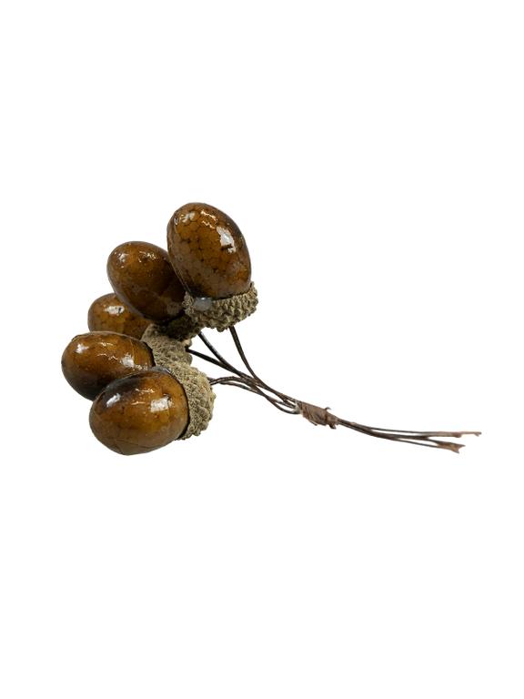 Żołędzie na druciku (6 szt.)